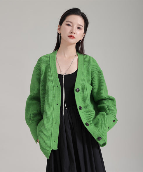 Rib Knit Cardigan